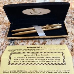 Vintage Centennial Ball point pen and mechanical pencil set